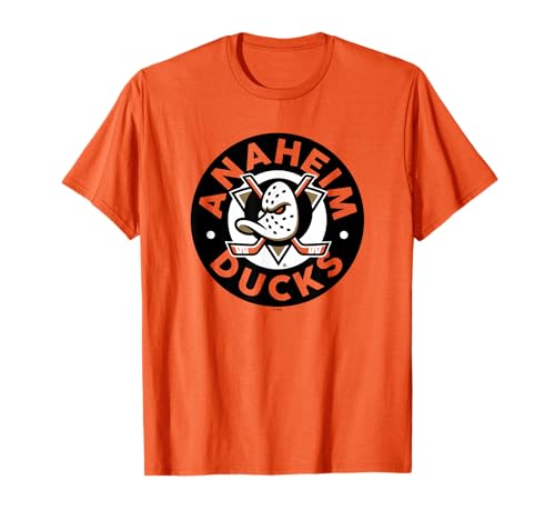 Anaheim Ducks Symbol Orange NHL Officially Licensed T-Shirt