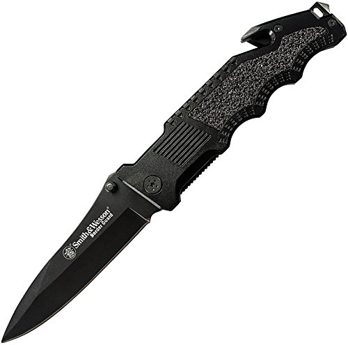 Smith & Wesson Border Guard Klappmesser – Klingenlänge 10,8 Cm, Mit Glasbrecher & Gurtschneider