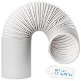 ODDMUCK Portable Air Conditioner Hose AC Vent Hose, 47 Inch Length 5.9 Inch Diameter AC Replacement Exhaust Hose Anti-Clockwise