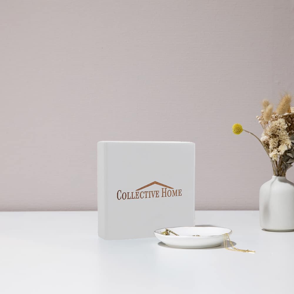 COLLECTIVE HOME - Bandeja de cerámica para joyas, regalo para abuela Mimi Nana, plato decorativo para joyas, anillos, aretes, collares, pulseras, relojes y llaves (first my mimi forever my friend)