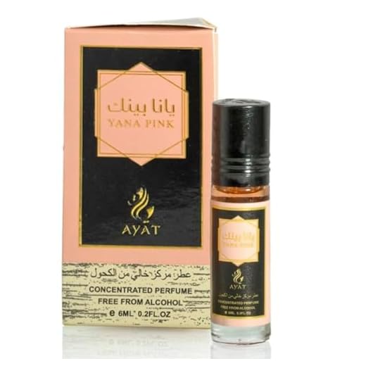 AYAT PERFUMES - 1 x 10 ml - Aceite aromático para hombres y mujeres - Larga duración y cómodo (Yara 10 ml) - Perfume para hombre y mujer
