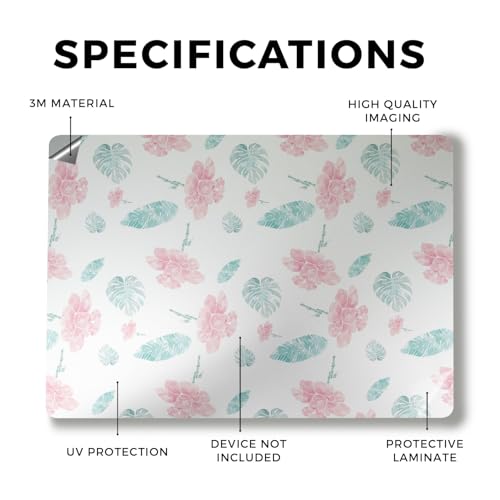 Image of Laptop Skin Compatible with Alienware M18 R2 (2024) - Paper Flowers - Premium 3M Vinyl Protective Wrap Decal Cover - Easy to Apply | Crafted in The USA by MightySkins