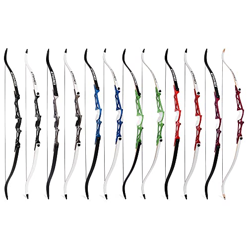 Zshjgjr 66/68/70Inch Archery Takedown Recurve Bow Set Metal Riser Hunting Longbow Competition Athletic Bow Right Hand For Adult/Youth Hunting Shooting 12-40Lbs (12Lbs, Red-70Inch) #TOP4