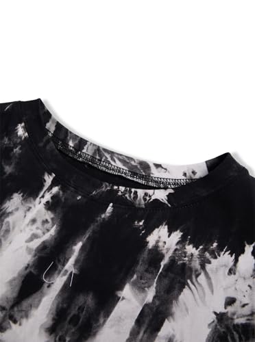 Image of Remidoo Women's Casual Oversized T Shirt Short Sleeve Graphic Tee Letter Tie Dye Shirts