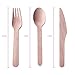 Disposable Wooden Cutlery by ECOTION | Party Set | Eco-Friendly | Biodegradable | 100% All-Natural | Disposable Utensils | Show Your ECOTION! | Set of 200 | 100 Forks, 50 Spoons, 50 Knives