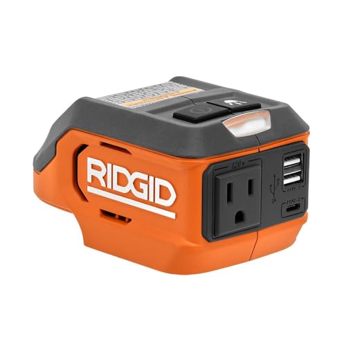 Image of RIDGID 18V Cordless 175-Watt Power Inverter (Tool Only) (Renewed)