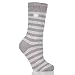 HEAT HOLDERS Ladies Twist Crew Sock, Light Grey/Cream, 5-9