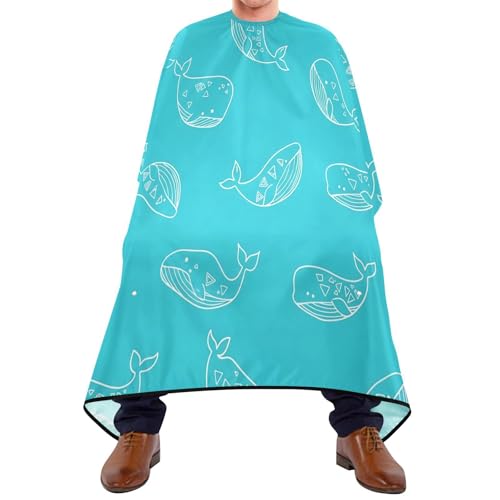 Capa de barbería impermeable para hombre Kigai Whale miniatura 1