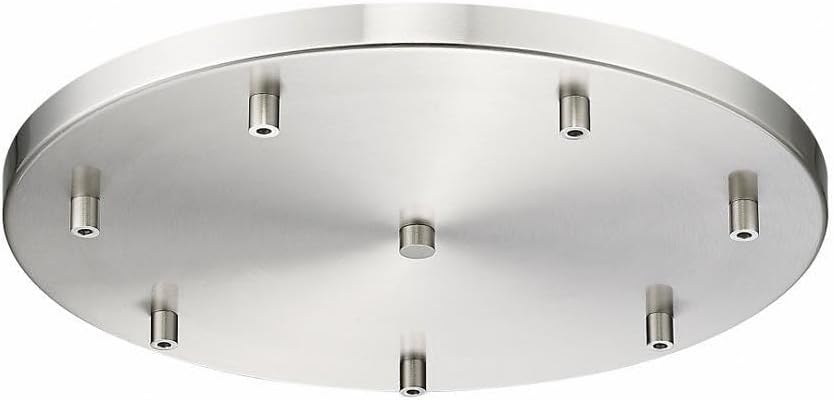 Z-Lite CP1807R-BN Accessory - 7 Light Round Ceiling Plate-1.5 Inches Tall and 18 Inches Wide, Finish Color: Brushed Nickel