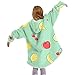 Oduo Oversize Hoodie con Felpa, Usable Bolsillo Bata Manta Sudadera con Capuch...