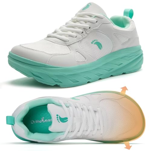 Top 10 Best Saucony Shoes for Plantar Fasciitis Reviewed 15 Women's Orthopedic Diabetic Wide Sport Shoes: Comfort Plantar Fasciitis Orthotic Arch Support Heel Spur Neuropathy Pain Relief Athletic Walking Shoes, Soft Biking Leisure Swollen Sneakers White Size 6