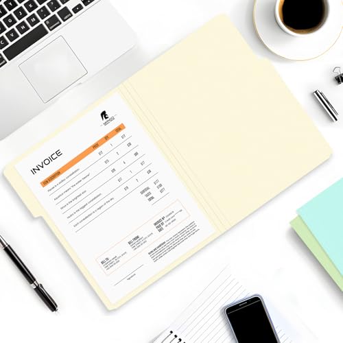 image for SUNEE File Folders, 30 Pack Manilla Folders 8.5 x 11, 10 Colors Folder