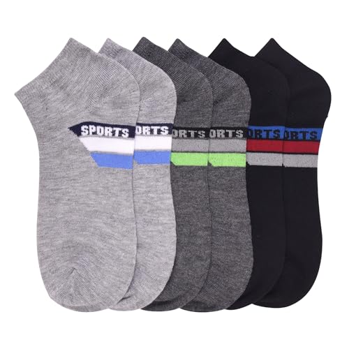 COUVER 6-PACK Men's Comfort Low Cut Socks, Spandex Socks.