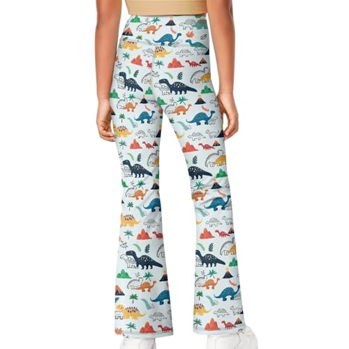 Dinosaur Children's Flared Yoga Pants Stretchable High Waist Long Leggings 2025 Girls Cute Stylish Sweatpants4