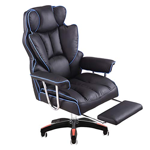 Sedia Ufficio DoChair Ergonomica | Con Poggiapiedi, Reclinabile 165°, In Ecopelle, Per Casa/Ufficio - Foto 2