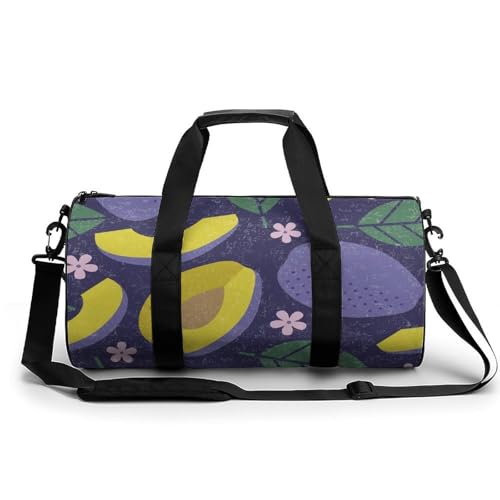 Sac de gym violet étanche grand volume 45cm avec poches de rangement