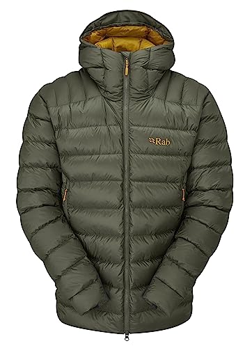 Rab Men's Electron Pro Down Jacket for Climbing & Mountaineering - Light Khaki - Small