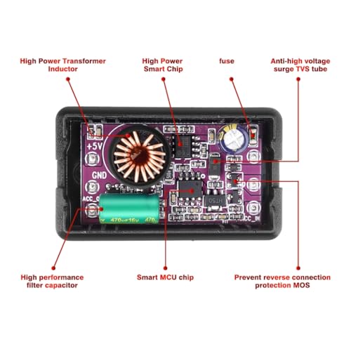 Kit de cableado para dashcams con monitoreo 24 horas y grabacion en lapso de tiempo para coche 4