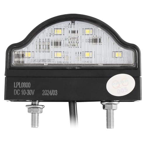 SPARKMOTO 1 x Pilotos de matrícula led remolque impermeable,Luces de matricula caravana homologados,luz de matricula para remolque camión,pilotos matricula traseros remolque led 12V 24V universal