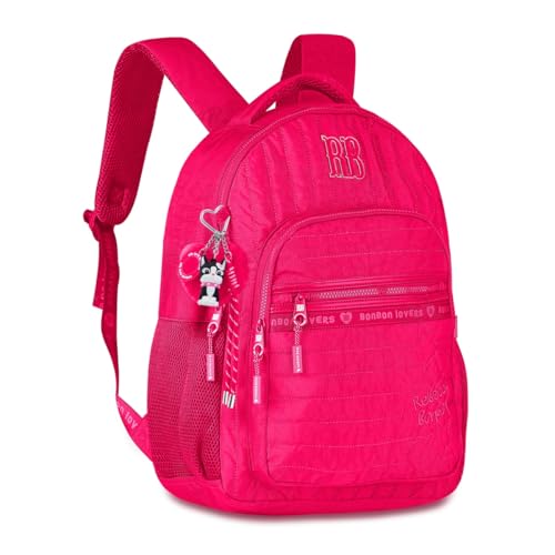 Mochila de Costas Rebecca Bonbon Sweet Dreams RB27001 Grande Juvenil Crinkle (Rosa)