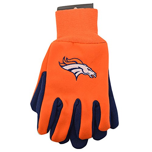 McArthur 9960690662 Denver Broncos Two Tone Adult Size Glove