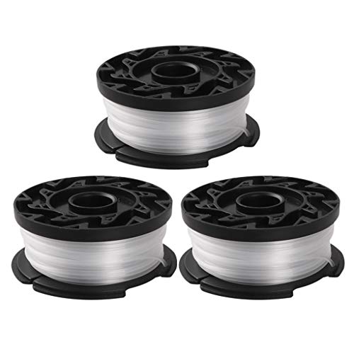 jackyee Grass Rope, Mowing Line, Grass Head Line String Trimmer Replacement Spool 30ft 0.065inch Replacement Spool for BLACK+DECKER