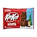 KIT KAT Milk Chocolate Wafer Snack Size Santas, Christmas Candy Bag, 8.85 oz