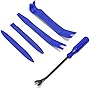 BLAU GRUN 5PCS Auto Trim Removal Tool Kit, Car Interior Door Panel Clip Fastener Removal Set, No Scratch and No Marring Plastic Pry Tool Kit for Vehicle Dash Radio Audio Installer (Blue)