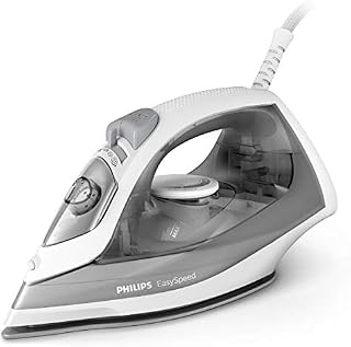 Philips EasySpeed Żelazko Parowe, Proste i Efektywne, 4 Ustawienia Pary, 2000 W, Ceramiczna Stopa, Zbiornik na Wodę 220 ml, Zytrzymwanie Kapania, Uderzenie Pary 100g, Szare (GC1751/80)