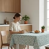 ECOMMERC3 | Mantel Hule Mesa Rectangular Tamaño 100x140 cm Estilo, Durabilidad y Fácil Limpieza para tu Mesa - Mantel Hule Antimanchas e Impermeable