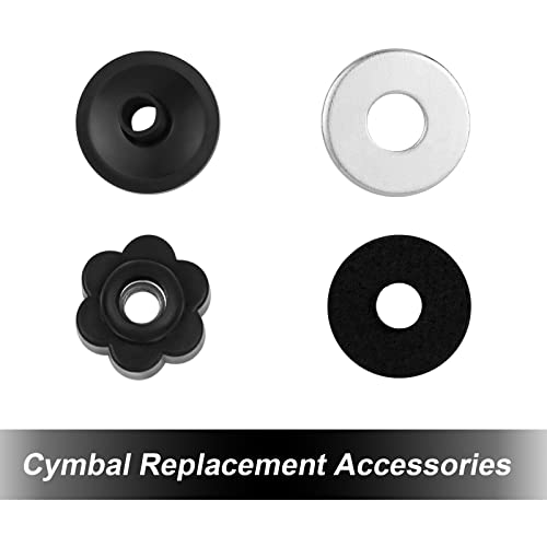 Chachazo Drum Key 3-Pack Drum Tuning Keys With 6Pcs Cymbal Replacement Accessories Include Nut, Washer, Cymbal Sleeve & Drum Tuner Keys(Chrome-Plated Steel) #TOP7