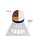Wish Airflow 6000 Badminton Tournament Shuttlecocks – 6 Pack Tube of Durable Nylon Shuttlecocks with Cork Tips – Badminton Birdies for Indoor and Outdoor Play, White