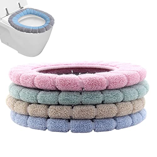 Cipliko Warmes Toilettensitzkissen – Toilettensitzpolster für Badezimmer, weich, dicker, waschbarer Toilettensitz, wiederverwendbar zu Hause