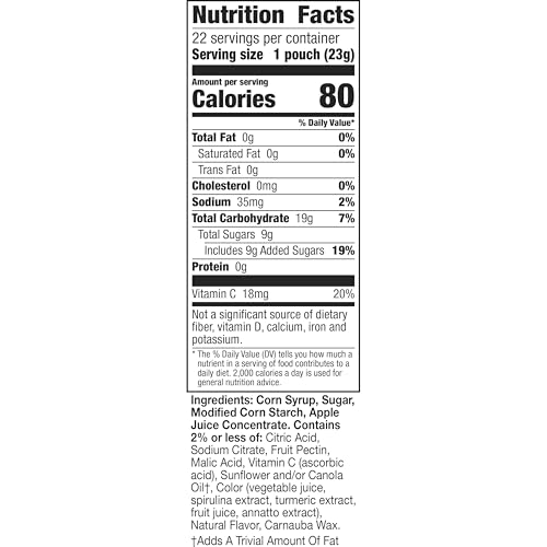 Disney Pixar Fruit Flavored Snacks, Gluten Free, Value Pack, 22 ct, 17.6 oz | Great for Trick-or-Treat, Gluten-Free & Fat-Free, No Colors From Artificial Sources, Excellent Source Of Vitamin C - image 2
