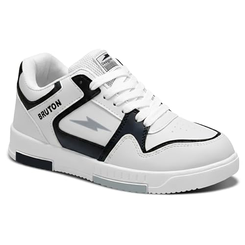 Image of BRUTON Men's Casual Sneakers | Lightweight Lace-Up Fashion Shoes | Comfortable Cushioned Walking Shoes, College & Travel