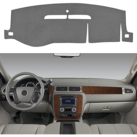 SPEEDWOW Dash Cover Fit for Chevy/GMC 2007-2014（Gary） Cover