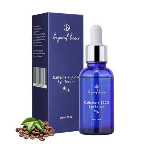 Caffeine Eye Serum with EGCG - Eye Bags Treatment for Women - Under Eye Serum for Dark Circles and Puffiness - Caffeine Serum for Eyes, Hydrating Firming Lifting Anti Aging Wrinkles Nourishing