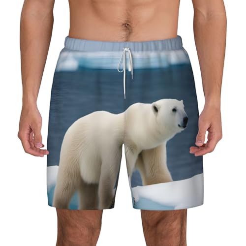 Short de bain homme anti frottement avec doublure compression