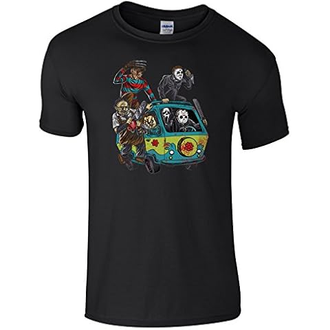 Mystery Machine Horror Characters Men's T-Shirt Cover