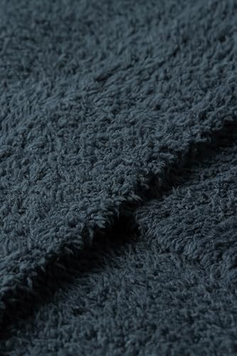 Image of Barefoot Dreams CozyChic Throw, Onyx Blue, 54 inchx72 inch