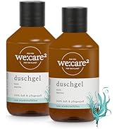 We:Care Lot de 2 flacons de gel douche 250 ml Bleu marine/bleu marine