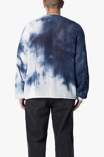mnml Men's Tie Dye Open Knit Sweater3