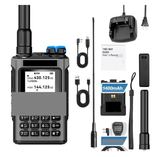 Walkie talkie multibanda K1 con copia inalámbrica y carga tipo C 3