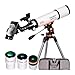 Telescopio Astronomico Professionale per Principianti Adulti - Portatile e Potente 20x-250x, Facile da Installare e Utilizzare - Ideale per Osservare la Luna, Pianeti, Galassie e Altro Ancora