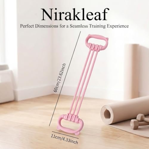 Image of Figure 8 Resistance Band for Women | Chest Expander with Handles, Heavy Duty 6-Tension Puller, Full Body Workout, Arms, Chest, Back, Legs