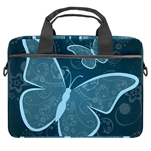 Sacoche bandoulière ordinateur portable 13 14 pouces papillon