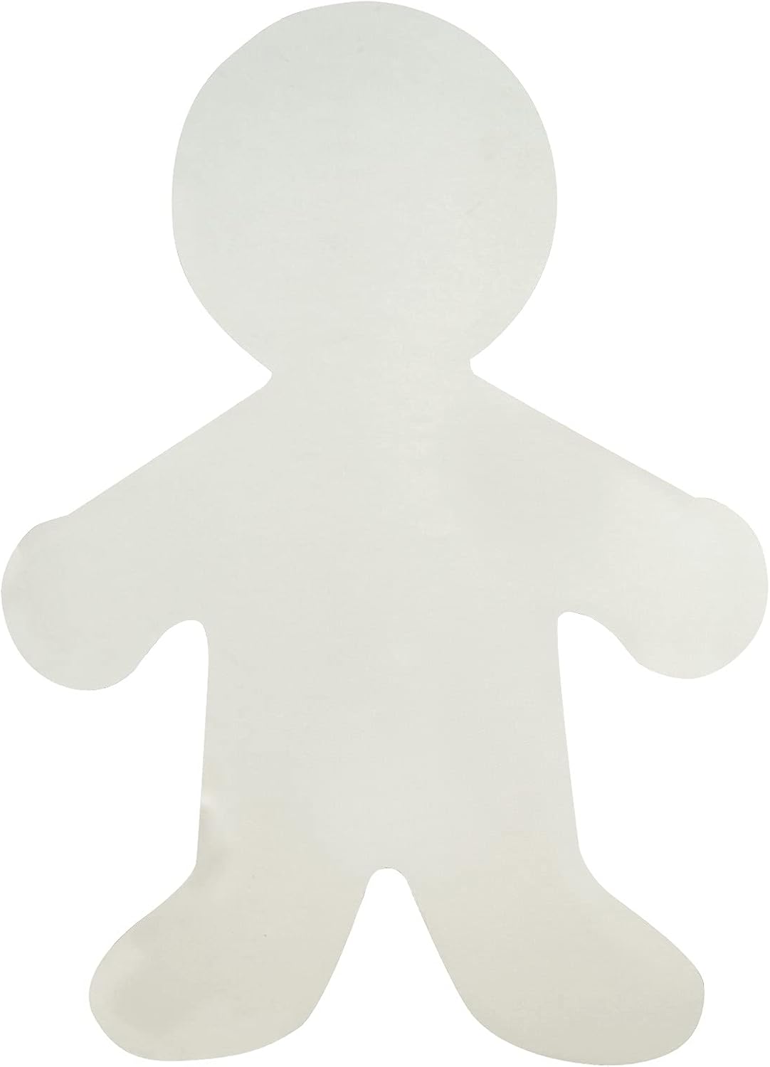 Hygloss Corrugated People Cardboard Cutouts - 6 Inch + 12-Inch, Pack of 24 - Sturdy White Corrugated Cardboard Paper Shapes Cut-Outs - Kid Shape for DIY Craft Art Project, Classroom Decoration