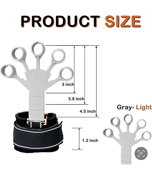 Image of Fitfix Combo of 1 Adjustable Hand Gripper and 2 Finger Gripper Multi Tension 6 Months Warranty Strengthener for Gym Workout Hand Exercise Equipment (Forearm Exerciser Advanced + Hand Gripper)