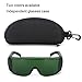 Safety Glasses Light, 405-1064nm Wavelength Red, Blue, Blue Violet, Therapy Goggles Blocking Glasses, Industrial Accessory Protective Eyewear for Light Filter(Green)