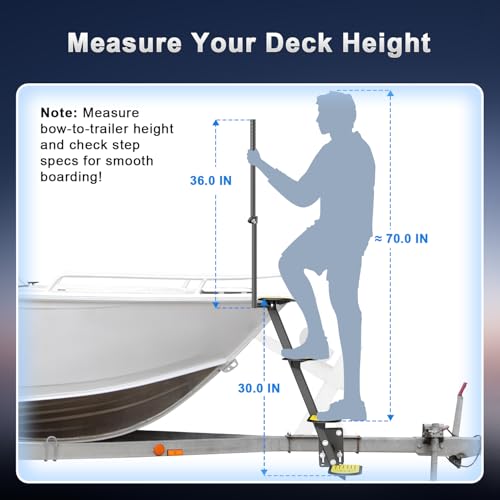 MILBOPAX Heavy-Duty 4-Step Trailer Steps